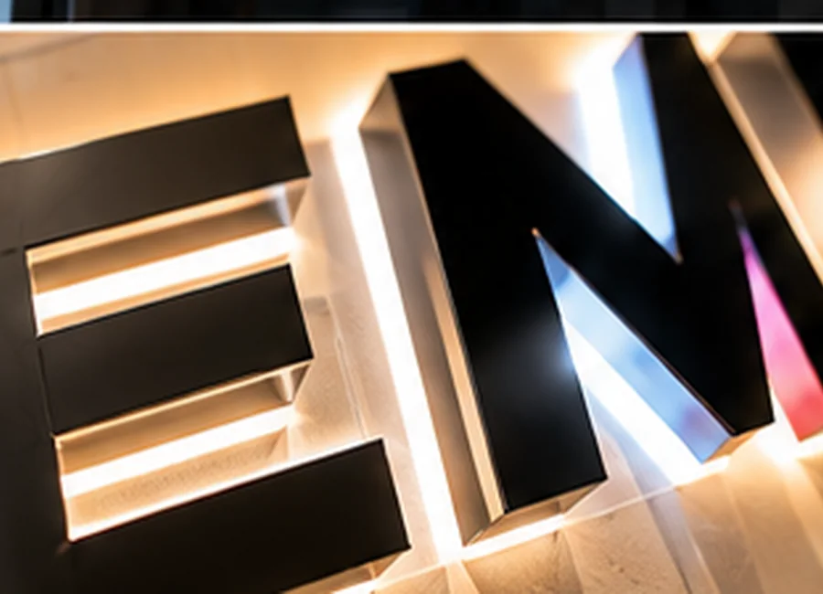 Backlit 3D Letters
